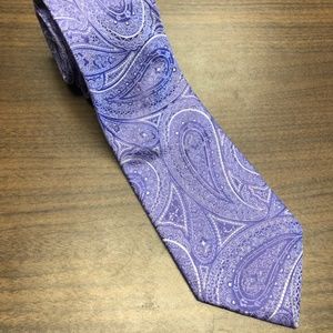Purple, Stafford Performance Silk Tie